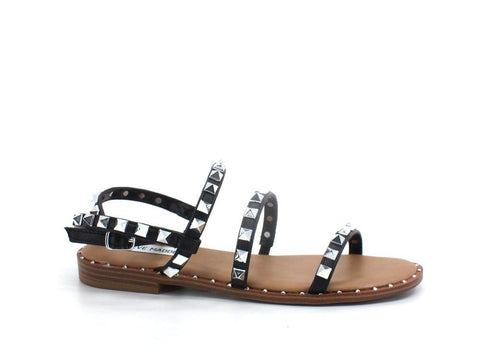 STEVE MADDEN Travel Sandalo Gladiator Borchie Black TRAV02S1 - Sandrini Calzature e Abbigliamento