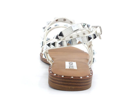 STEVE MADDEN Travel Sandalo Gladiator Borchie White TRAV02S1 - Sandrini Calzature e Abbigliamento