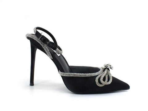 STEVE MADDEN Viable Sandalo Tacco Strass Black Nero VIAB01S1 - Sandrini Calzature e Abbigliamento