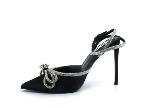 STEVE MADDEN Viable Sandalo Tacco Strass Black Nero VIAB01S1 - Sandrini Calzature e Abbigliamento