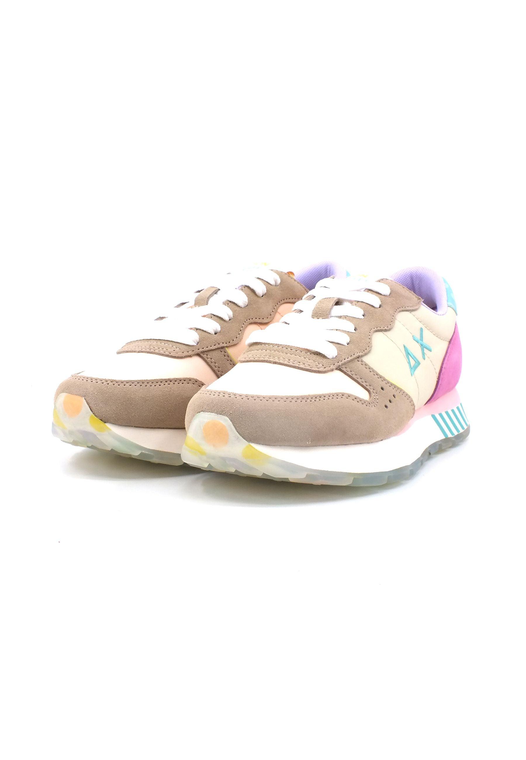 SUN68 Ally Candy Cane Sneaker Donna Bianco Panna Z33205 - Sandrini Calzature e Abbigliamento