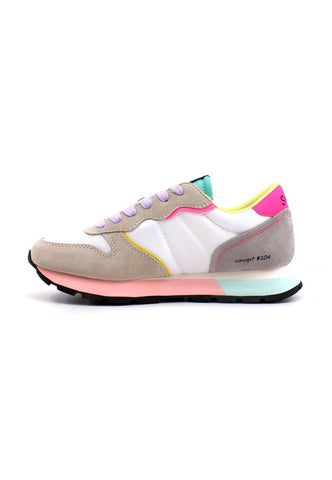 SUN68 Ally Color Explosion Sneaker Donna Bianco Fantasia Z33204 - Sandrini Calzature e Abbigliamento