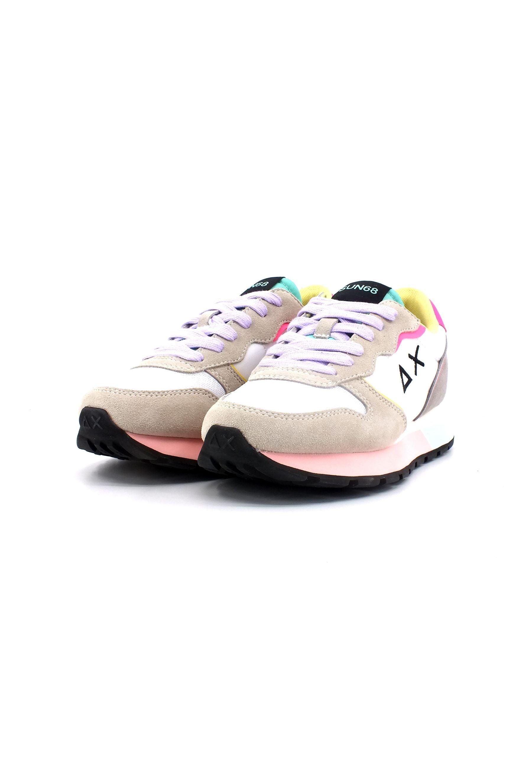 SUN68 Ally Color Explosion Sneaker Donna Bianco Fantasia Z33204 - Sandrini Calzature e Abbigliamento