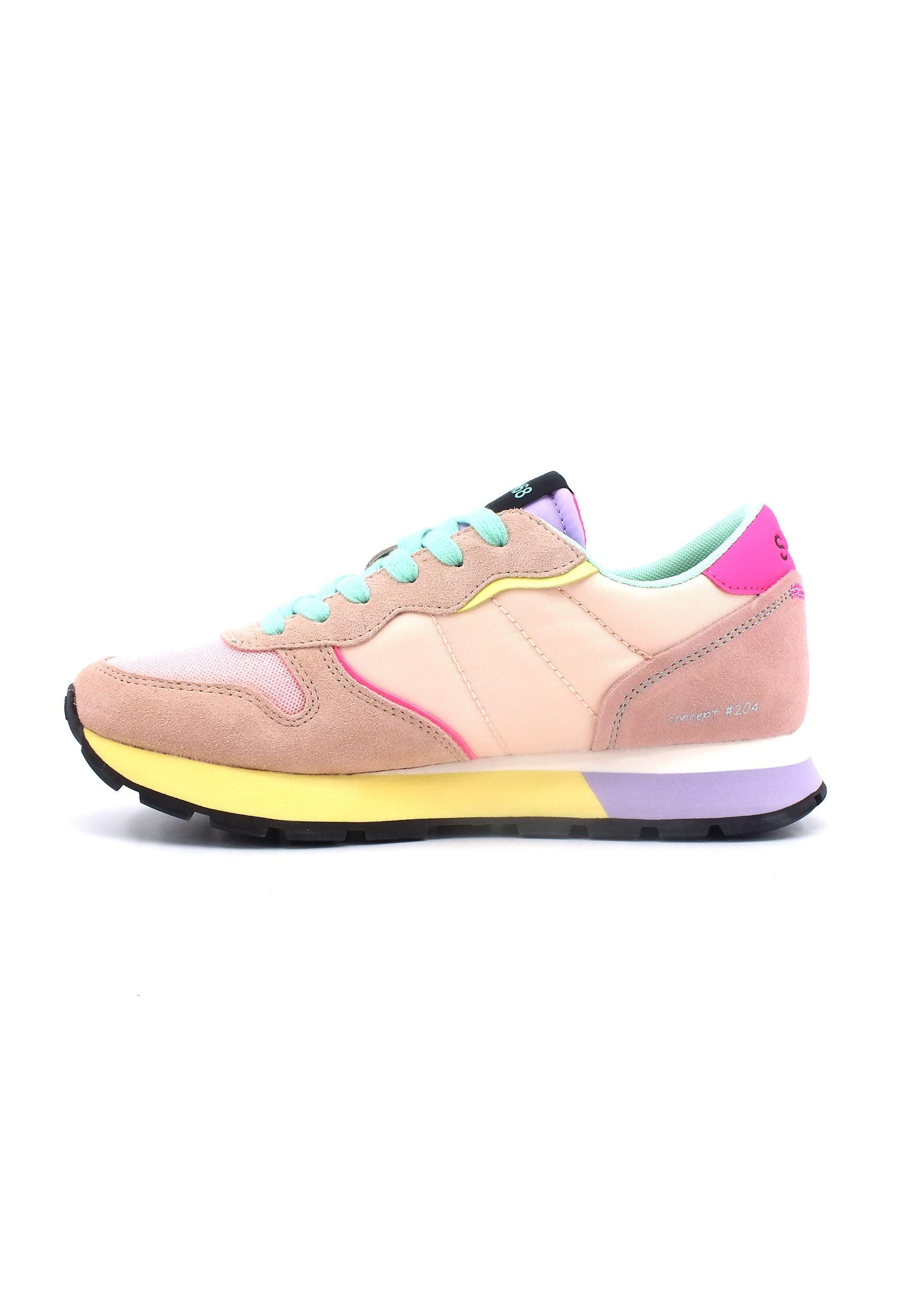 SUN68 Ally Color Explosion Sneaker Donna Porcellana Z33204 - Sandrini Calzature e Abbigliamento