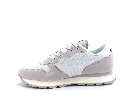 SUN68 Ally Glitter Mesh Sneaker Bianco Z32203 - Sandrini Calzature e Abbigliamento