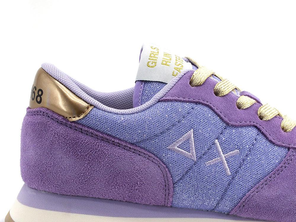 SUN68 Ally Glitter Mesh Sneaker Viola Lilla Z32203 - Sandrini Calzature e Abbigliamento