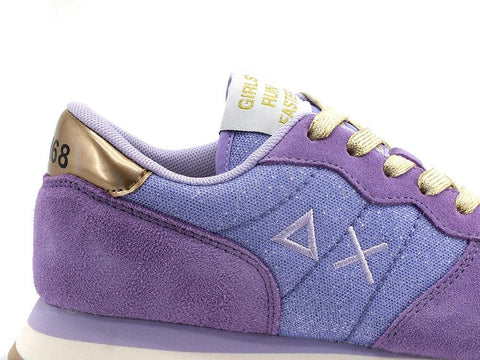 SUN68 Ally Glitter Mesh Sneaker Viola Lilla Z32203 - Sandrini Calzature e Abbigliamento