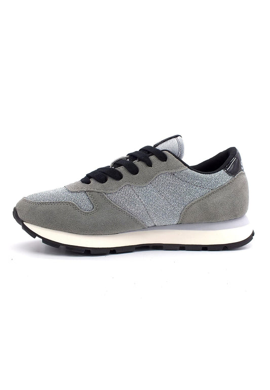 SUN68 Ally Glitter Sneaker Donna Grigio Medio Z42203 - Sandrini Calzature e Abbigliamento