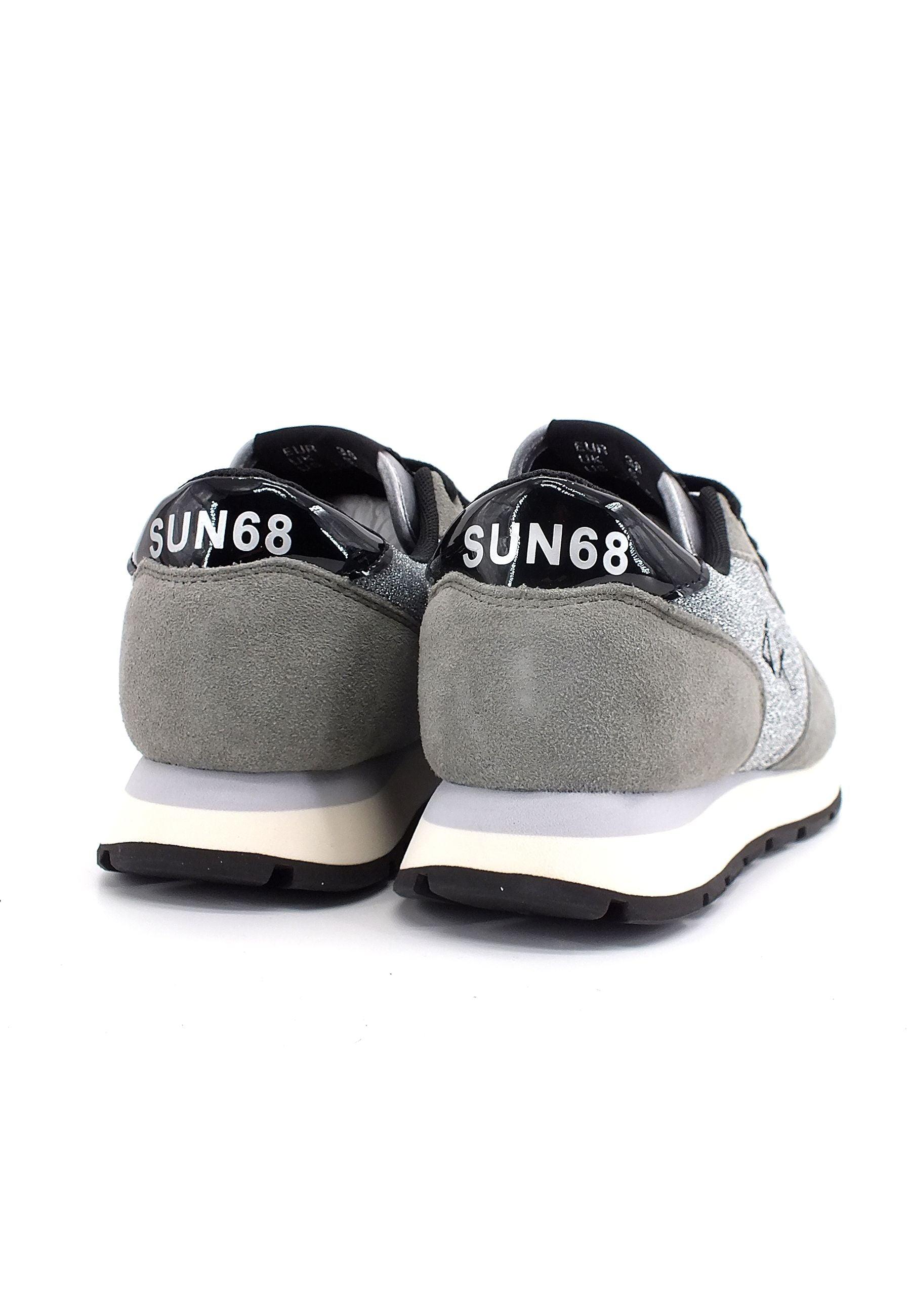 SUN68 Ally Glitter Sneaker Donna Grigio Medio Z42203 - Sandrini Calzature e Abbigliamento