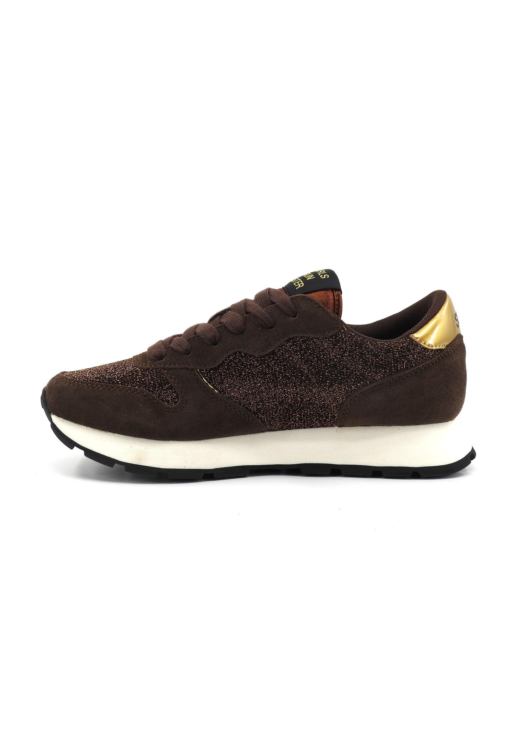 SUN68 Ally Glitter Sneaker Donna Marrone Z43204 - Sandrini Calzature e Abbigliamento