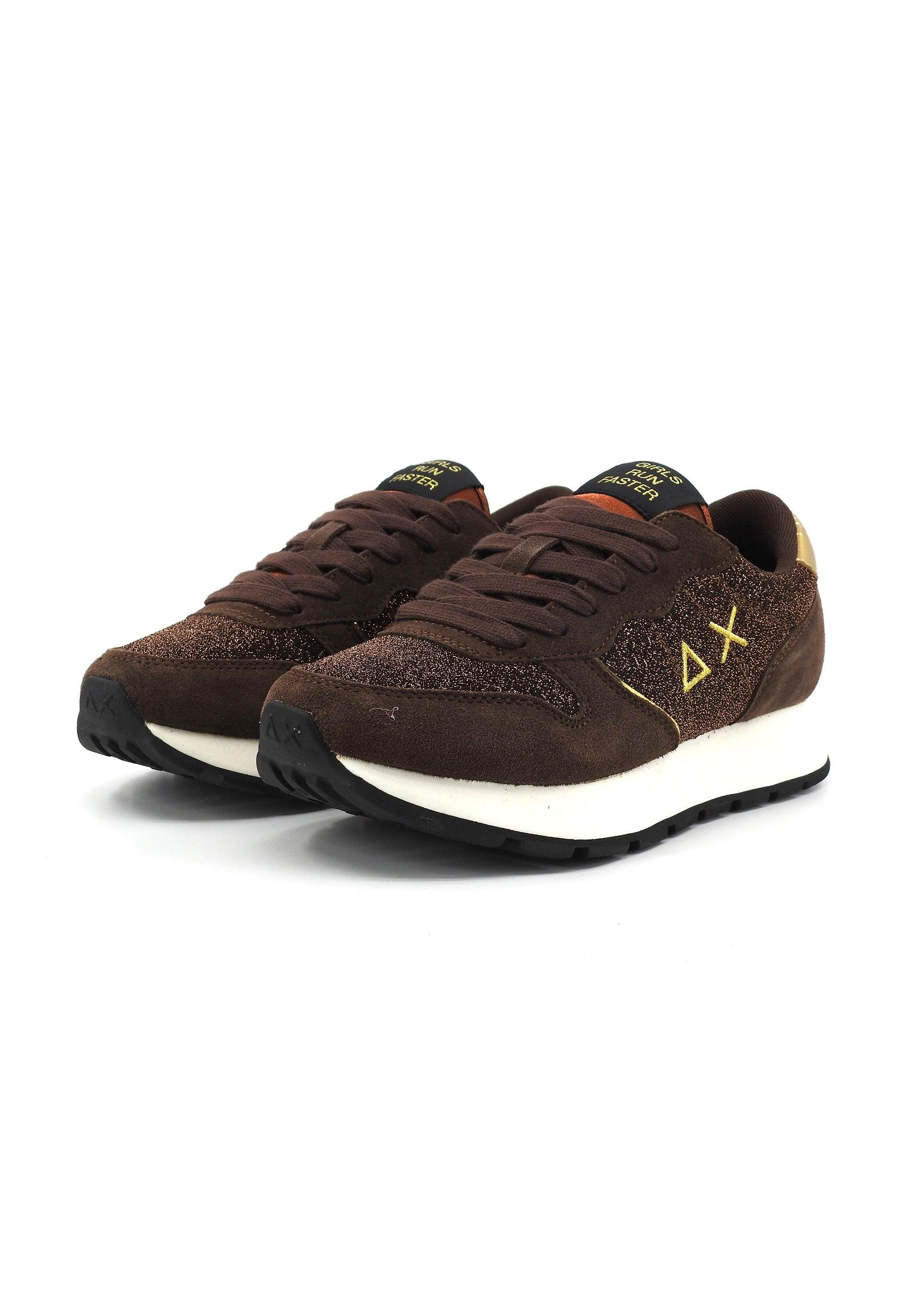 SUN68 Ally Glitter Sneaker Donna Marrone Z43204 - Sandrini Calzature e Abbigliamento