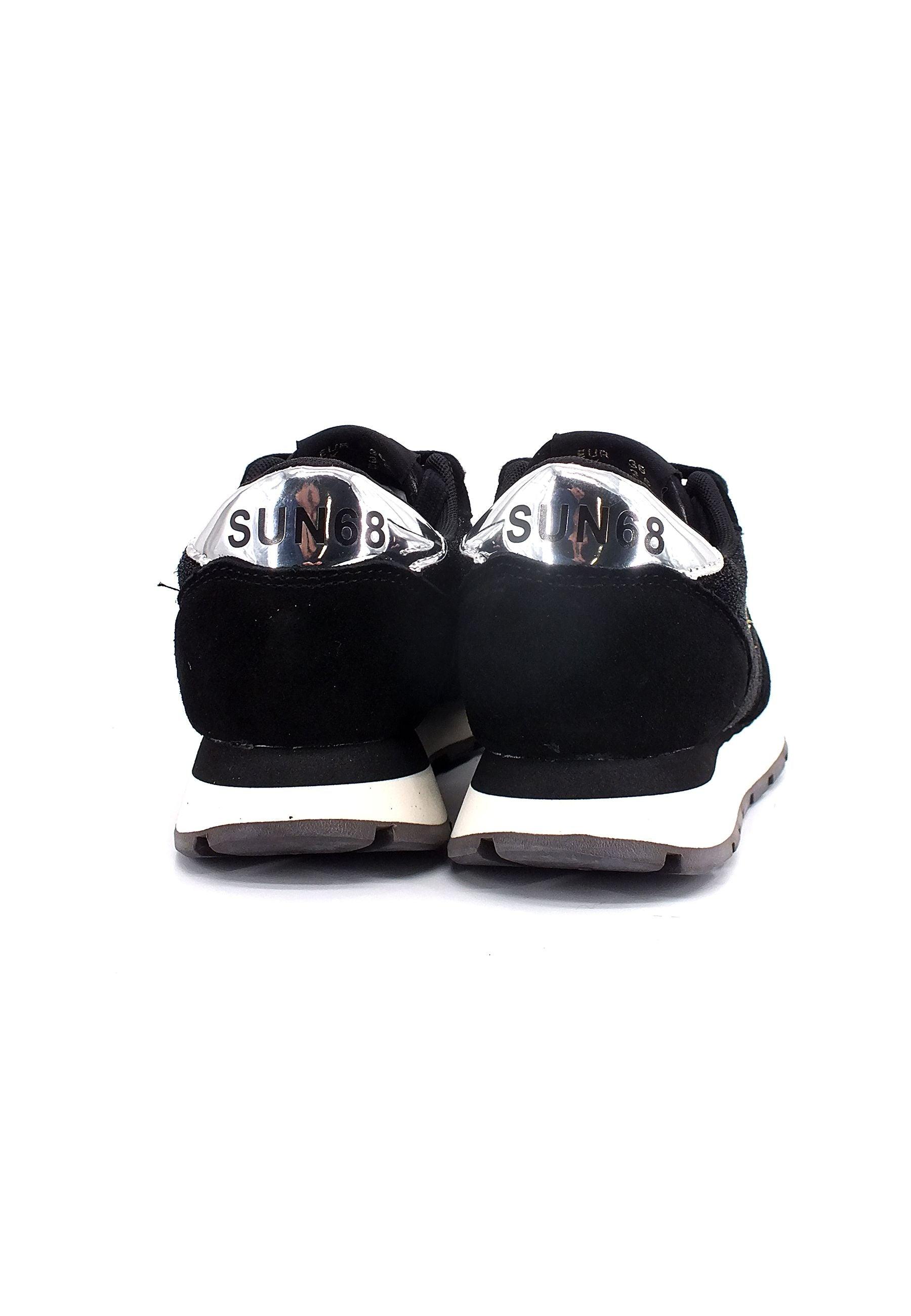 SUN68 Ally Glitter Sneaker Donna Nero Z42203 - Sandrini Calzature e Abbigliamento
