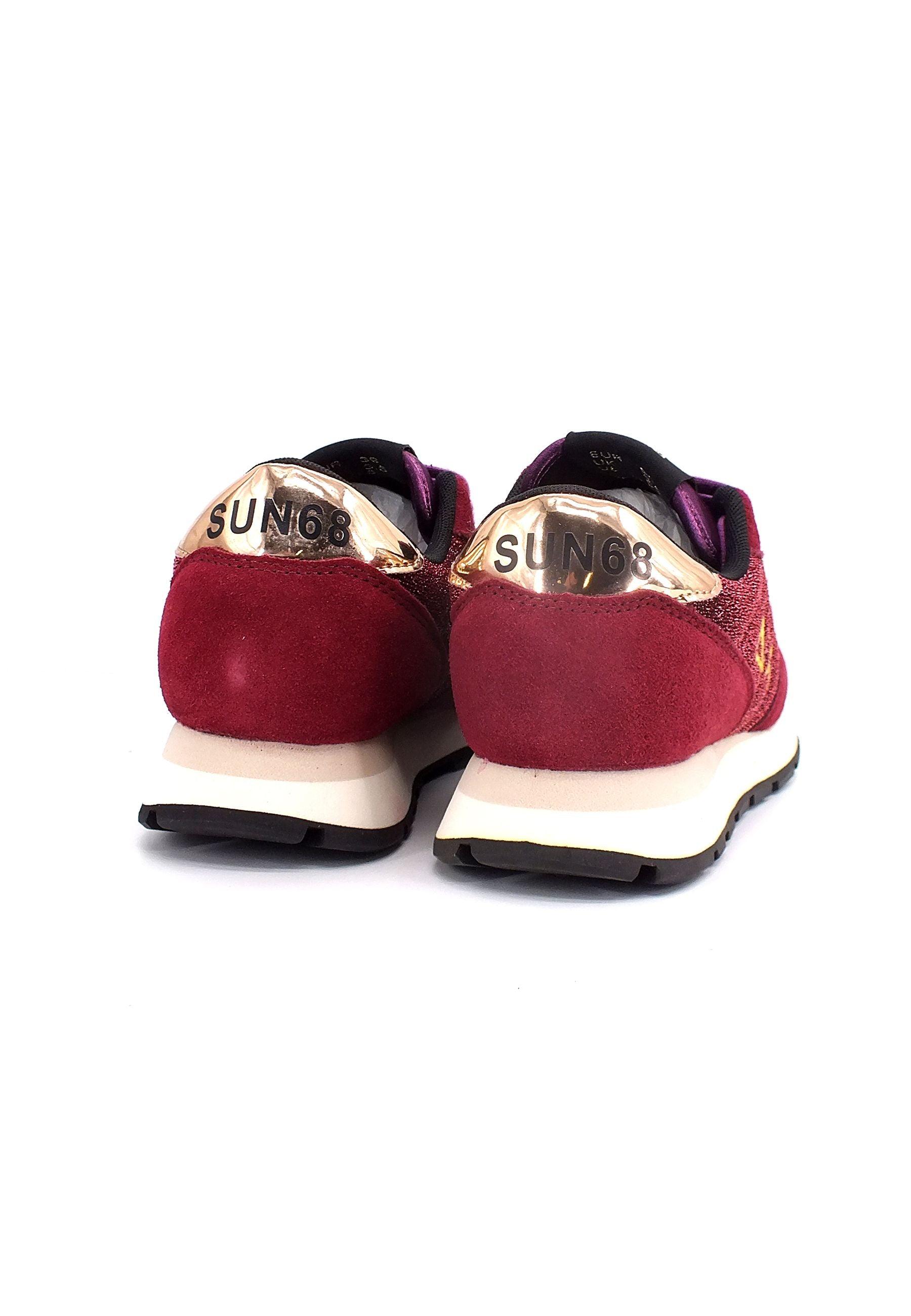 SUN68 Ally Glitter Sneaker Donna Prugna Z42203 - Sandrini Calzature e Abbigliamento