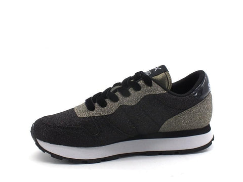 SUN68 Ally Glitter Sneaker Running Luxury Nero Z41205 - Sandrini Calzature e Abbigliamento