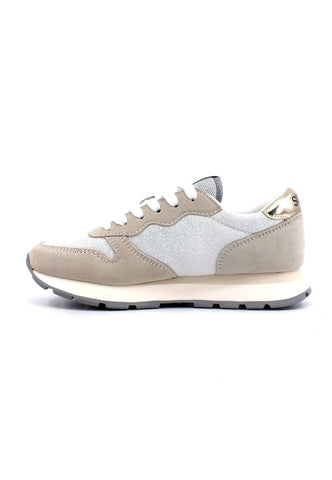 SUN68 Ally Glitter Textile Sneaker Donna Bianco Z33203 - Sandrini Calzature e Abbigliamento