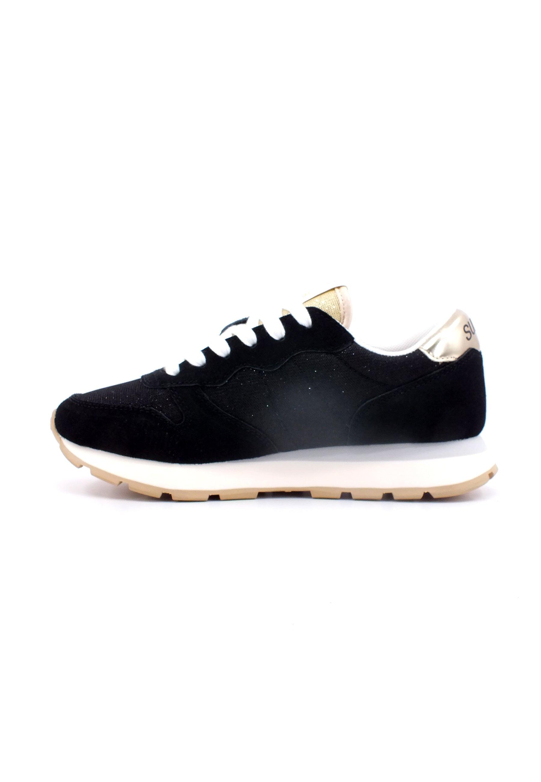 SUN68 Ally Glitter Textile Sneaker Donna Nero Z33203 - Sandrini Calzature e Abbigliamento