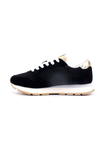 SUN68 Ally Glitter Textile Sneaker Donna Nero Z33203 - Sandrini Calzature e Abbigliamento