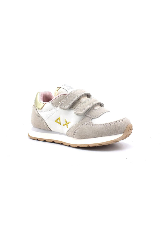 SUN68 Ally Gold Silver Sneaker Bambino Bianco Z33402B - Sandrini Calzature e Abbigliamento