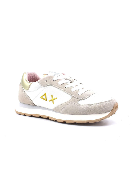 SUN68 Ally Gold Silver Sneaker Bambino Bianco Z33402T - Sandrini Calzature e Abbigliamento