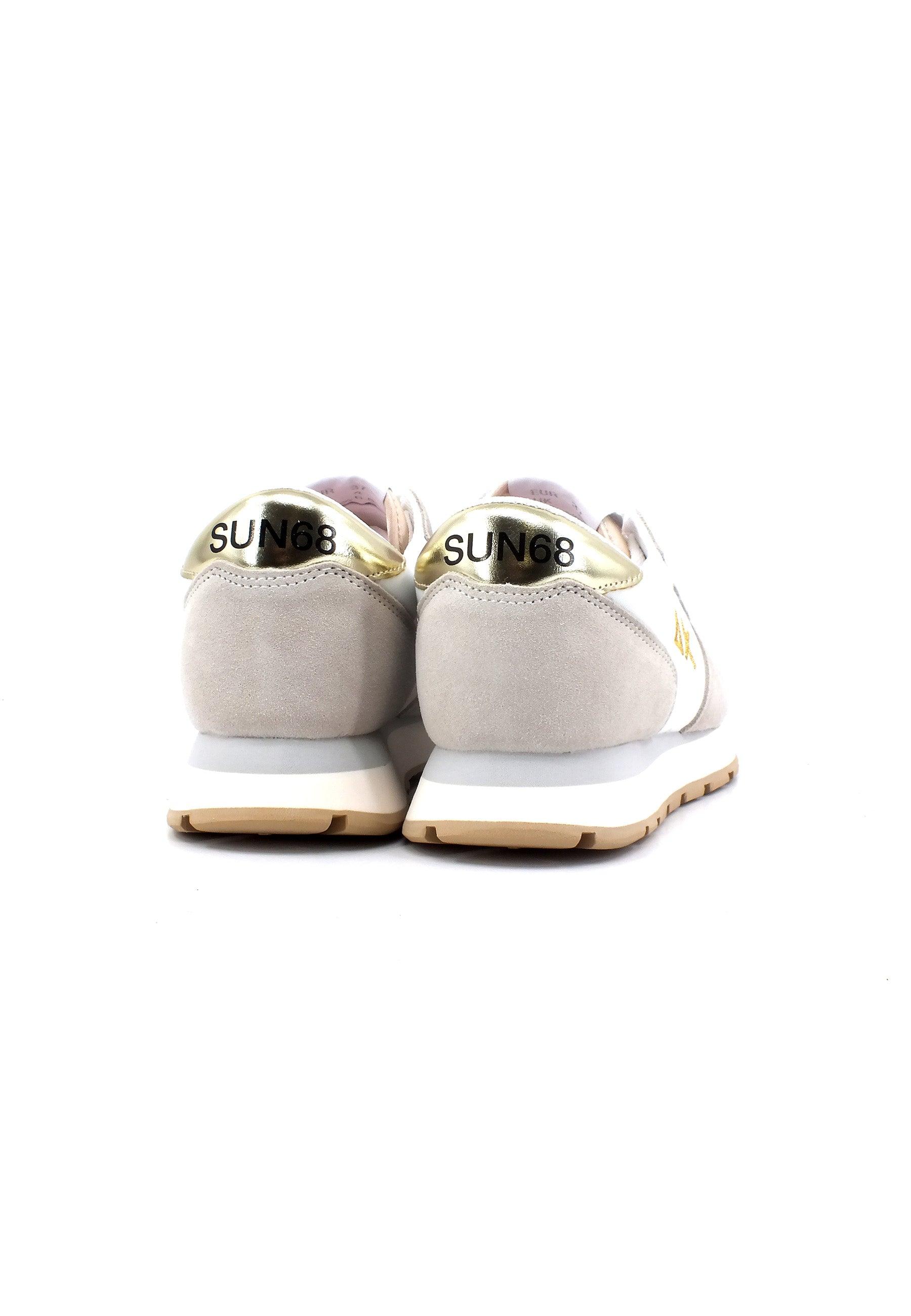 SUN68 Ally Gold Silver Sneaker Donna Bianco Panna Z33202 - Sandrini Calzature e Abbigliamento