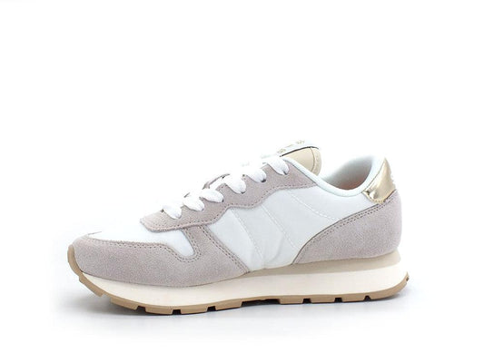 SUN68 Ally Gold Sneaker Running Bianco Z32202 - Sandrini Calzature e Abbigliamento
