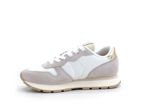 SUN68 Ally Gold Sneaker Running Bianco Z32202 - Sandrini Calzature e Abbigliamento