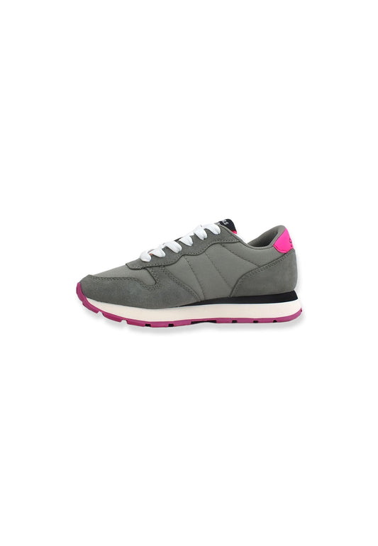SUN68 Ally Nylon Solid Sneaker Donna Grigio Medio Z42201 - Sandrini Calzature e Abbigliamento