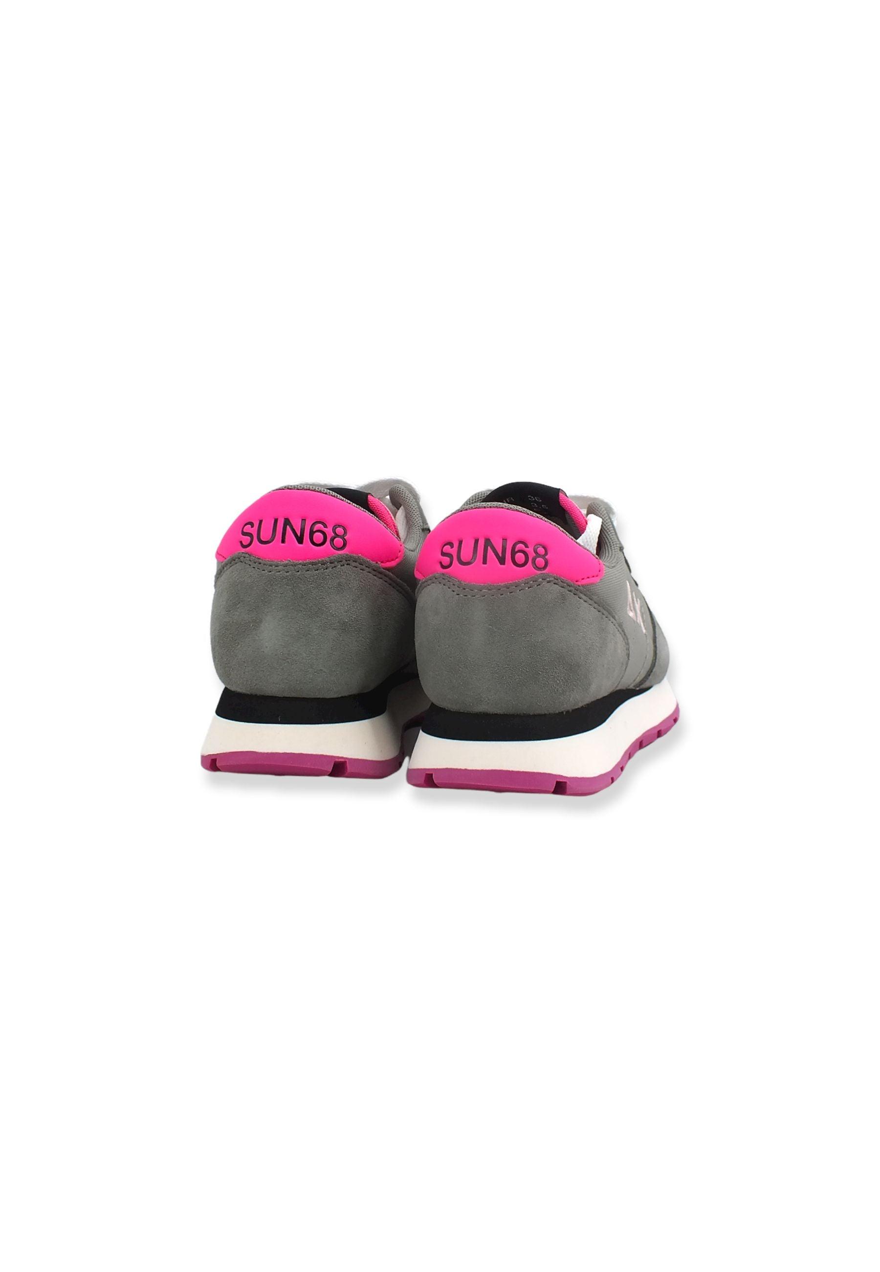 SUN68 Ally Nylon Solid Sneaker Donna Grigio Medio Z42201 - Sandrini Calzature e Abbigliamento