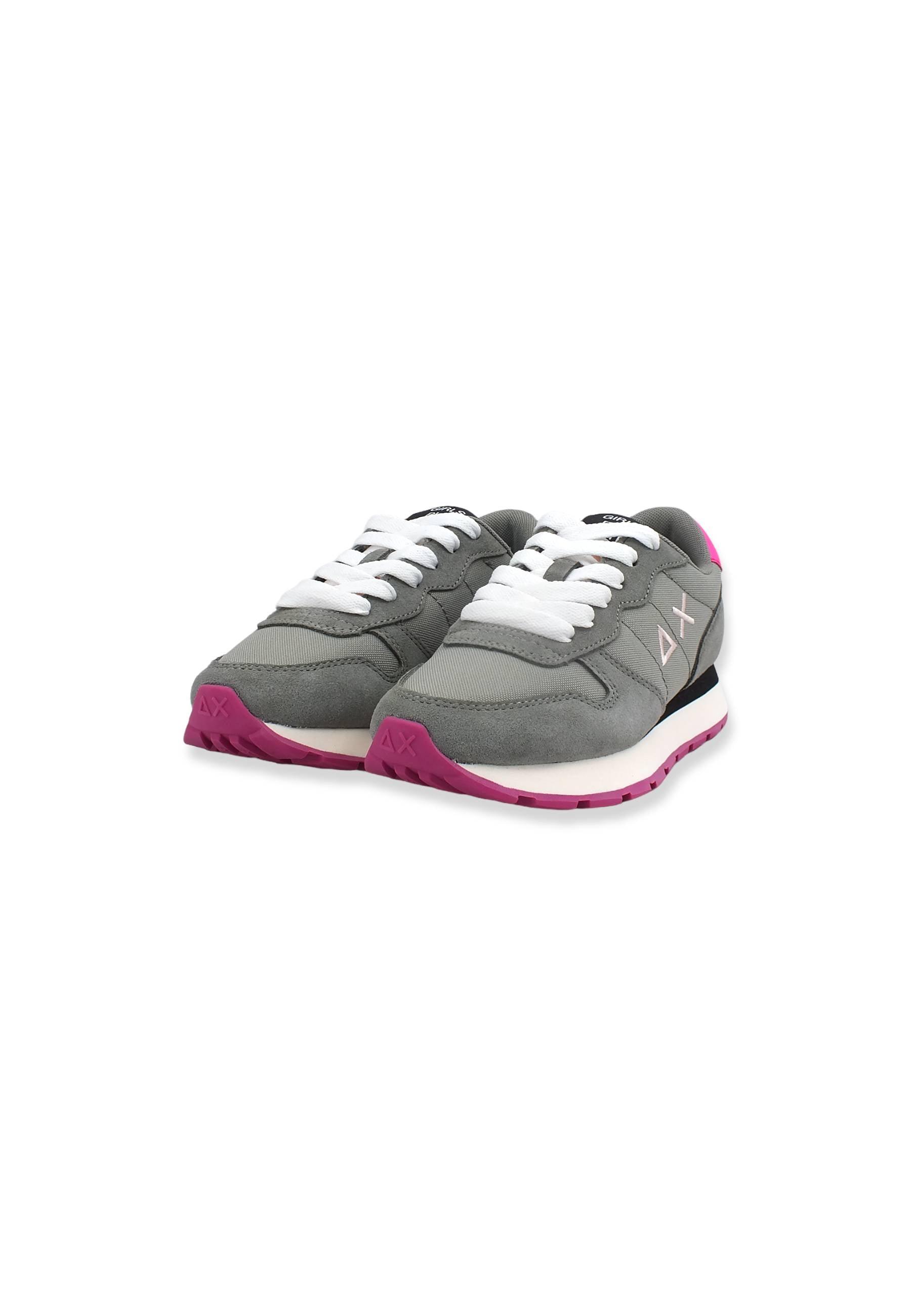 SUN68 Ally Nylon Solid Sneaker Donna Grigio Medio Z42201 - Sandrini Calzature e Abbigliamento