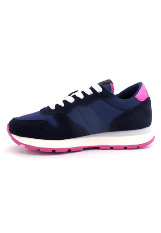 SUN68 Ally Nylon Solid Sneaker Donna Navy Blu Z42201 - Sandrini Calzature e Abbigliamento