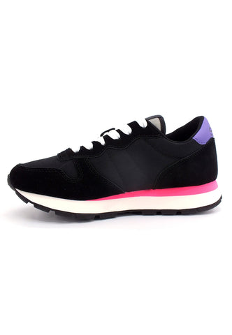 SUN68 Ally Nylon Solid Sneaker Donna Nero Fuxia Z42201 - Sandrini Calzature e Abbigliamento