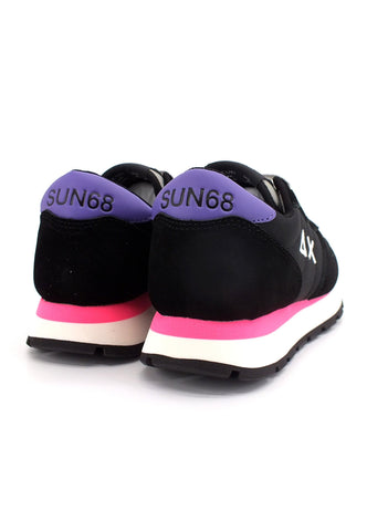 SUN68 Ally Nylon Solid Sneaker Donna Nero Fuxia Z42201 - Sandrini Calzature e Abbigliamento