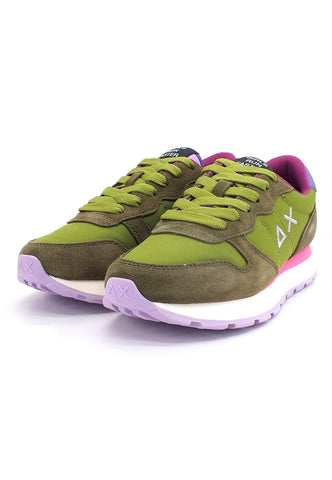 SUN68 Ally Nylon Solid Sneaker Donna Verde Oliva Z42201 - Sandrini Calzature e Abbigliamento