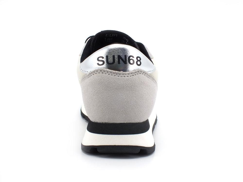 SUN68 Ally Satin Sneaker Running Suede Bianco Panna Z41202 - Sandrini Calzature e Abbigliamento