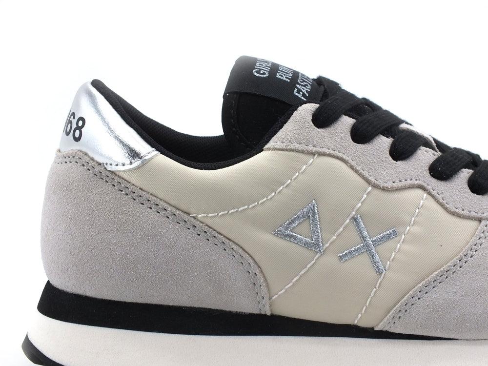 SUN68 Ally Satin Sneaker Running Suede Bianco Panna Z41202 - Sandrini Calzature e Abbigliamento