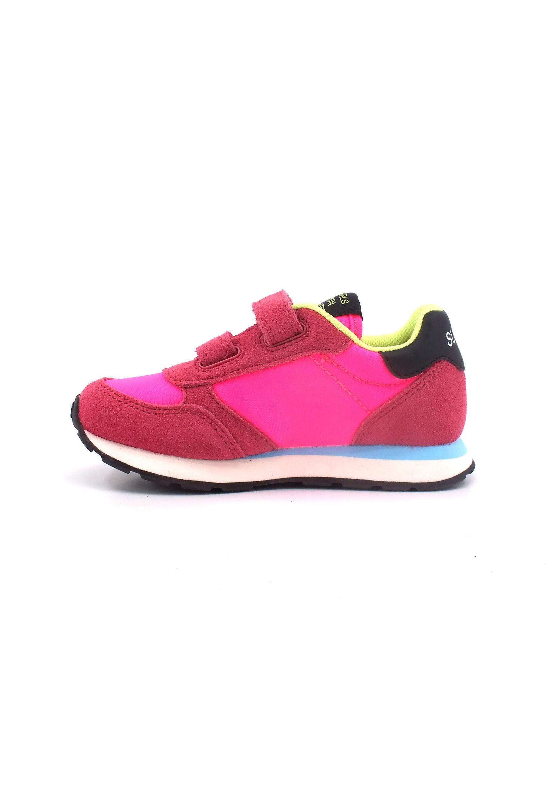 SUN68 Ally Solid Nylon Sneaker Bambino Fuxia Fluo Z33401B - Sandrini Calzature e Abbigliamento