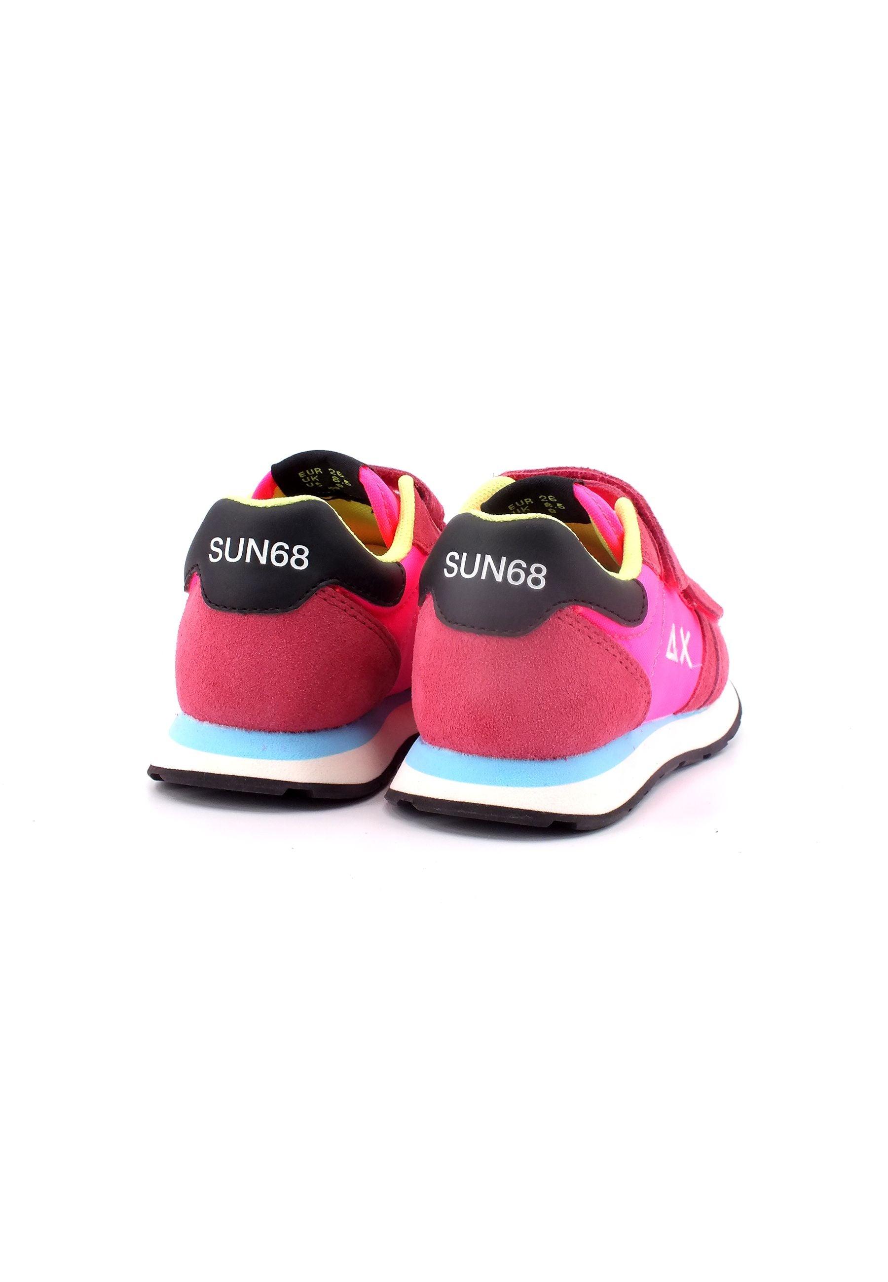 SUN68 Ally Solid Nylon Sneaker Bambino Fuxia Fluo Z33401B - Sandrini Calzature e Abbigliamento