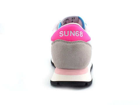 SUN68 Ally Solid Nylon Sneaker Bianco Multicolor Z32201 - Sandrini Calzature e Abbigliamento