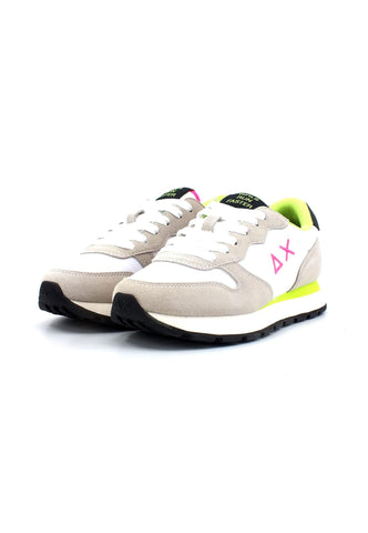 SUN68 Ally Solid Nylon Sneaker Donna Bianco Giallo Z33201 - Sandrini Calzature e Abbigliamento