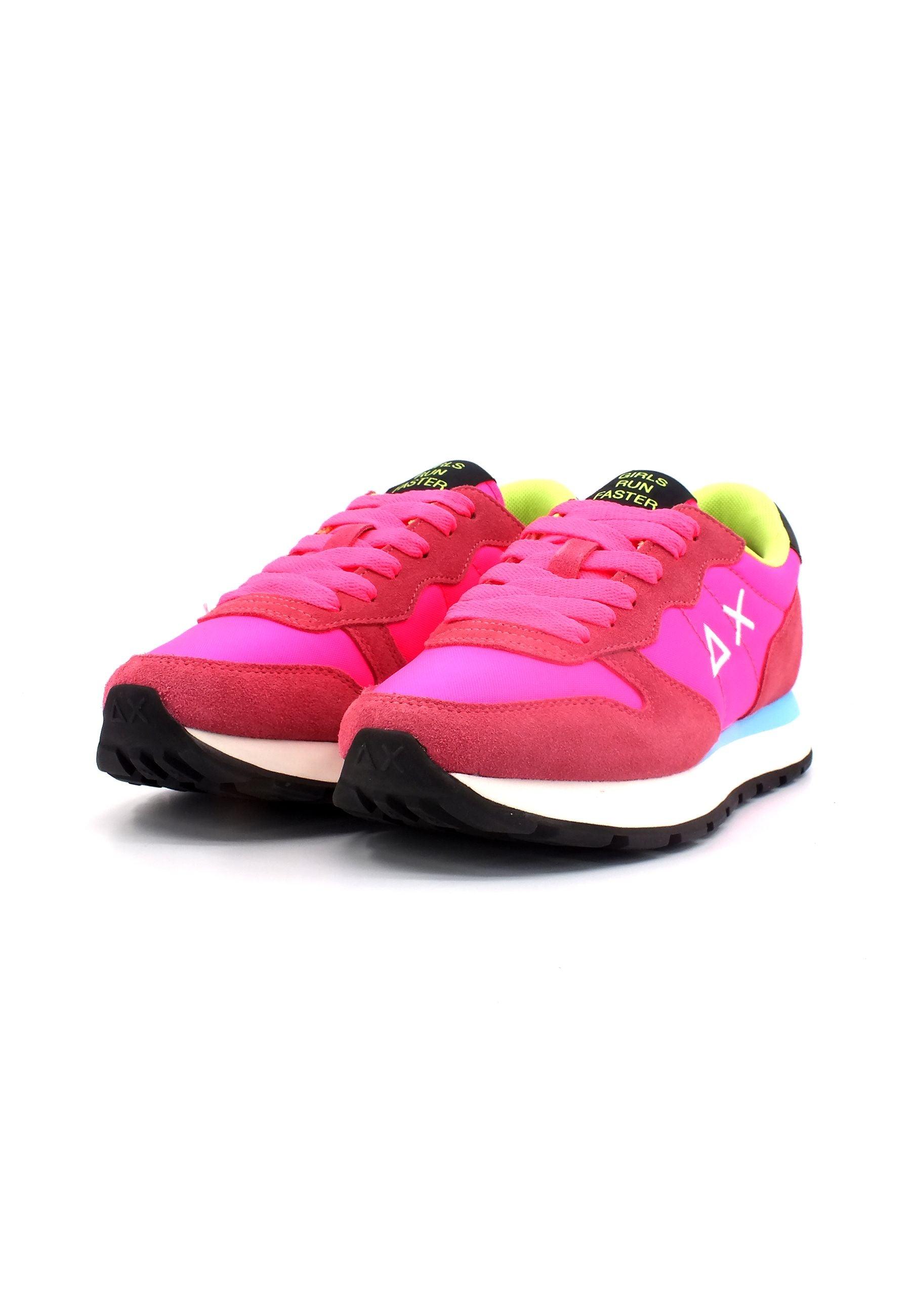SUN68 Ally Solid Nylon Sneaker Donna Fuxia Fluo Z33201 - Sandrini Calzature e Abbigliamento