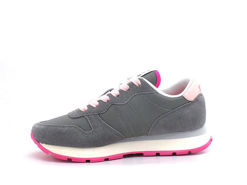 SUN68 Ally Solid Nylon Sneaker Grigio Medio Z32201 - Sandrini Calzature e Abbigliamento