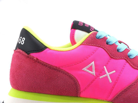 SUN68 Ally Solid Nylon Sneaker Rosa Fuxia Fluo Z32201 - Sandrini Calzature e Abbigliamento