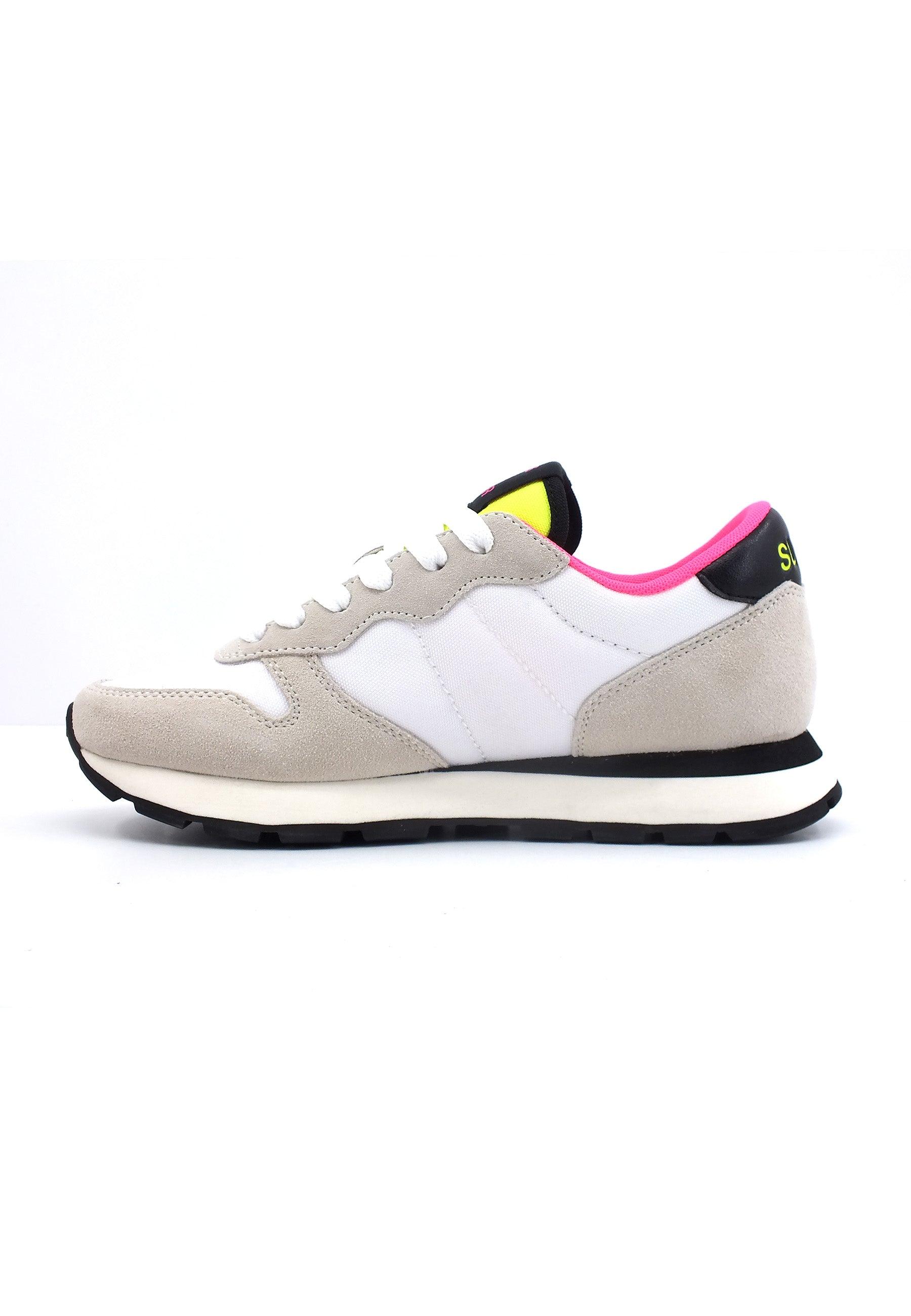 SUN68 Ally Solid Sneaker Donna Bianco Fuxia Z43201 - Sandrini Calzature e Abbigliamento