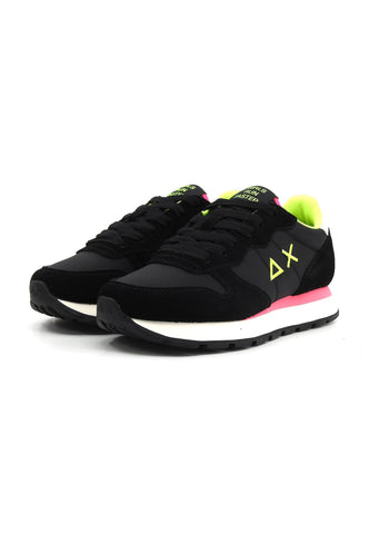 SUN68 Ally Solid Sneaker Donna Nero Giallo Z34201 - Sandrini Calzature e Abbigliamento