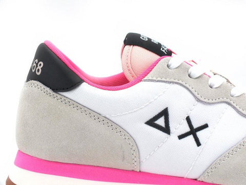 SUN68 Ally Solid Sneaker Running Bianco Z41201 - Sandrini Calzature e Abbigliamento