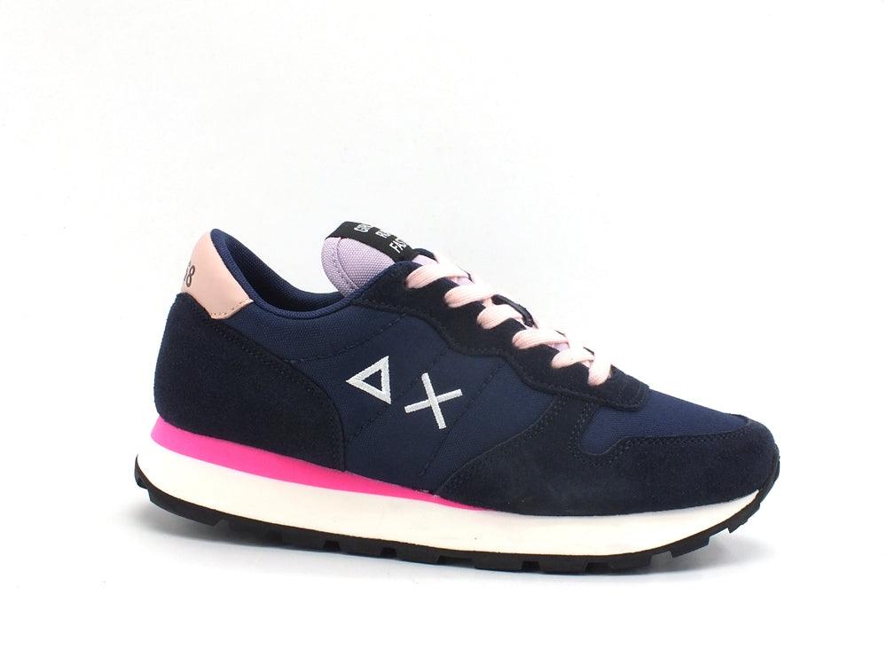 SUN68 Ally Solid Sneaker Running Navy Blue Z41201 - Sandrini Calzature e Abbigliamento