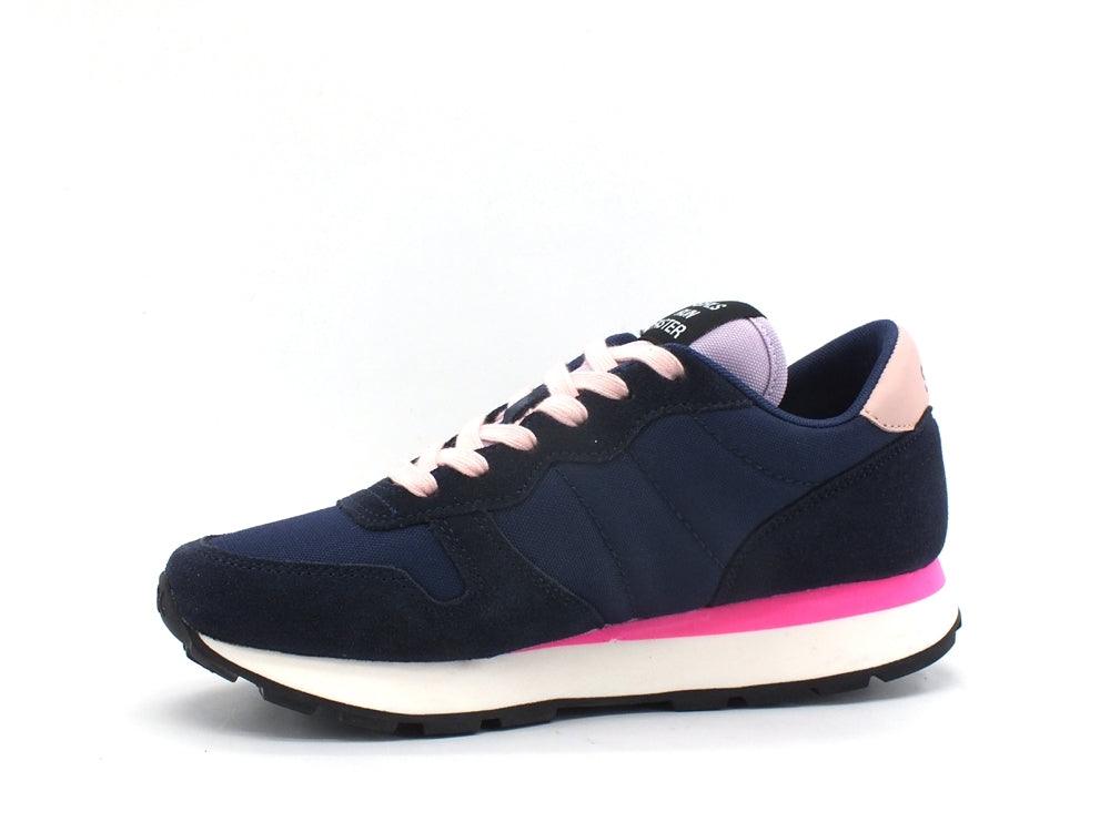 SUN68 Ally Solid Sneaker Running Navy Blue Z41201 - Sandrini Calzature e Abbigliamento