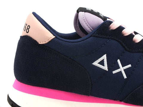 SUN68 Ally Solid Sneaker Running Navy Blue Z41201 - Sandrini Calzature e Abbigliamento