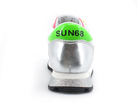 SUN68 Ally Star Sneaker Donna Logo Glitter Bianco Panna Z31210 - Sandrini Calzature e Abbigliamento