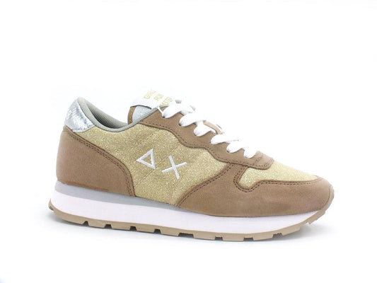 SUN68 Ally Thin Glitter Sneaker Running Oro Z31204 - Sandrini Calzature e Abbigliamento
